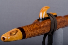 African Mahogany  Native American Flute, Minor, Mid A-4, #J43F